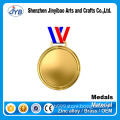 beautiful ribbon attach custom metal coin shape round medal